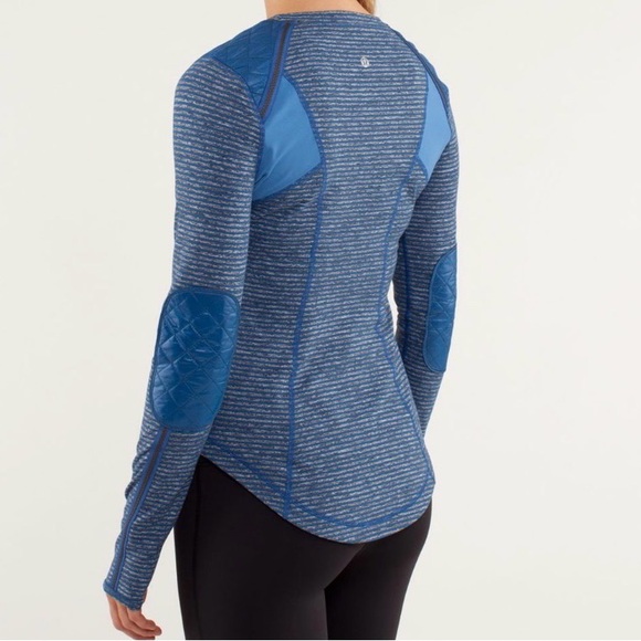 lululemon athletica Navy and Light Blue Long Sleeve Top - Picture 2 of 8